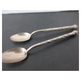 2 SOUTHEAST ASIAN LIKELY STERLING SILVER SPOONS