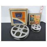 2 ANTIQUE 16MM KEYSTONE CHARLIE CHAPLIM MOVIE REEL
