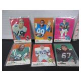 LOT OF 6-1969 NFL FOOTBALL CARDS TOPPS
