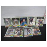 8-1980-81 EDMONTON OILERS HOCKEY CARDS