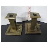 ANTIQUE BRADLEY & HUBBARD CHAMBER STICKS