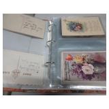 44 ANTIQUE POSTCARDS IN BINDER