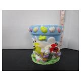 VINTAGE CERAMIC M&M'S EASTER EGG HUNT PLANTER