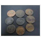 LOT OF OLD IRISH COINS