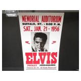 ELVIS CARDBOARD CONCERT SIGN