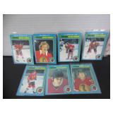 7-1979/80 OPC CHICAGO BLACKHAWKS HOCKEY CARDS