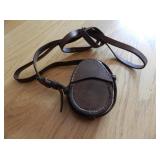 VERY RARE WW1 OFFICERS COMPASS IN LEATHER CASE