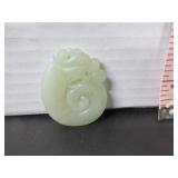 VINTAGE CHINESE JADE DRAGON PENDANT
