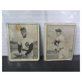 2-1952 PARKHURST BASEBALL CARDS