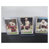 3-1977-78 OPC HOCKEY CARDS
