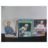3 VINTAGE HOCKEY ROOKIE CARDS