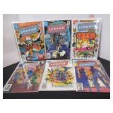 6 OLD DC JUSTICE LEAGUE AMERICA COMIC BOOKS