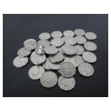 40-1950 CANADA 5 CENT COINS