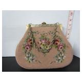 VINTAGE EMBROIDERED PURSE WITH WALLET