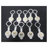 LOT OF VINTAGE NOS TEXACO BOTTLE CAP TOPPERS