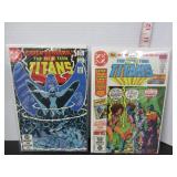 2-DC THE NEW TEEN TITANS COMIC BOOKS #16 & #31