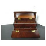 WOODEN STATIONARY LIDDED BOX