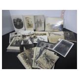LOT OF OLD POSTCARDS-PHOTOS