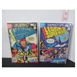 2 DC LEGION OF SUPER HEROES COMIC BOOKS