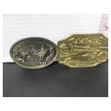 2 OLD BELT BUCKLES