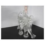 LARGE HANDBLOWN SITTING ELEPHANT