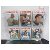 6-1964 TOPPS BASEBALL CARDS