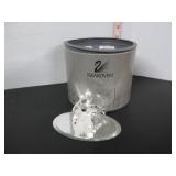 SWAROVSKI SILVER CRYSTAL 'THREE FISH' ORNAMENT