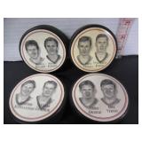 4 OLDER BURGER KING 1997 HOCKEY PUCKS