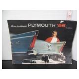 1956 PLYMOUTH SALES BROCHURE 11' X 14' 8 PAGES