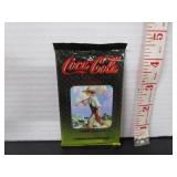 SEALED COCA COLA WAX PACK OF TRADING CARDS 1995