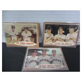 3-1962 TOPPS BASEBALL CARDS