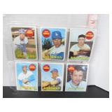 6-1969 TOPPS BASEBALL CARDS