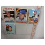 4 OLD DON DRYSDALE BASEBALL CARDS