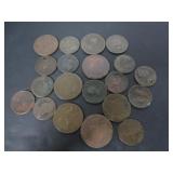 VERY OLD BRITISH PENNY - HALF PENNIES COINS