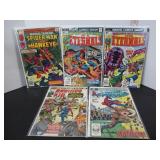 5 VINTAGE MARVEL COMIC BOOKS