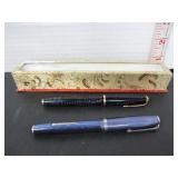 2 VINTAGE FOUNTAIN PENS PARKER & ESTERBROOK
