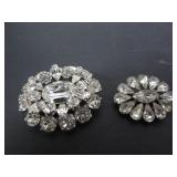 2 VINTAGE SHERMAN BROACHES BOTH SIGNED