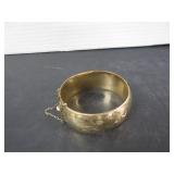 BIRKS STERLING SILVER GOLD TONE HINGLED BANGLE