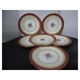 6 AYNSLEY LARGE 10.5' DINNER PLATES