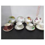 8 MISC. CUPS & SAUCERS