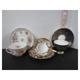 3 MISC. CUPS AND SAUCERS