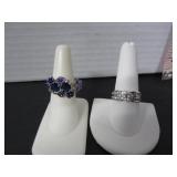 2 STERLING .925 SILVER RINGS