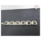 STERLING SILVER ONYX BRACELET