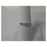 18 KT WHITE GOLD 4 DIAMOND ANNIVERSARY RING