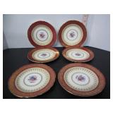 6 AYNSLEY 6.25' DESSERT PLATES