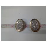 14 KT YELLOW GOLD AND DIAMOND EARRINGS