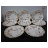 8 ROYAL ALBERT VINTAGE DIMITY ROSE DESSERT BOWLS