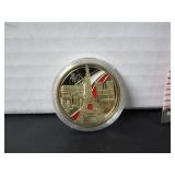 PARIS FRANCE GOLD PLATED COMMEMORTIVE COIN