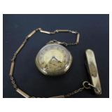 GOLD FILLED CREST POCKET WATCH