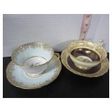 2 CUPS & SAUCERS COLLINGWOODS & HAMMERSLEY